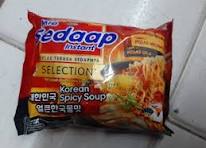 mie sedap korean spicy beli 2 harga x Rp. 3.000